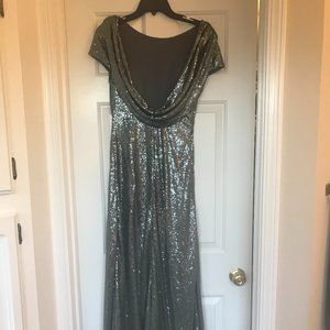 Women's Mermaid Sequined Long Evening Dress